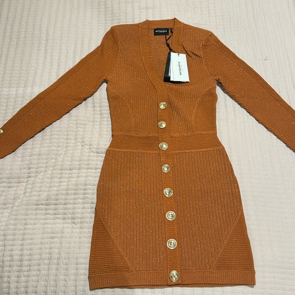 NEW Retrofete “Zem Rib Knit Dress”